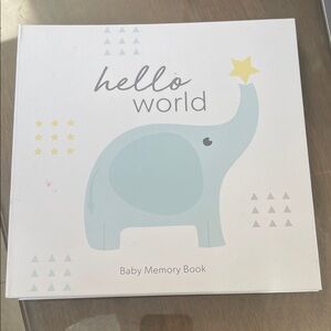 Indigo Baby Memory Book - Blue and Yellow